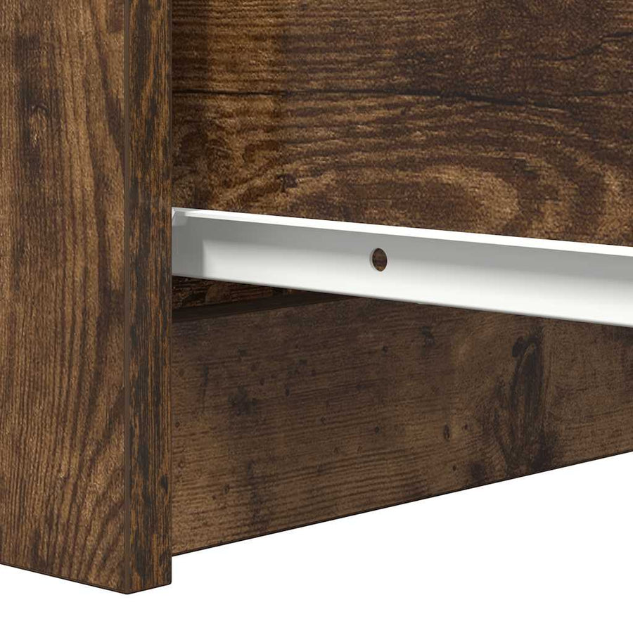 Dressoir met lades 37,5x35x99 cm spaanplaat gerookt eikenhout