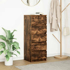 Dressoir 37,5x35x99 cm spaanplaat gerookt eiken