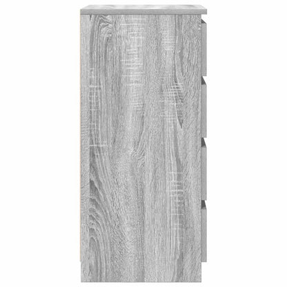 Dressoir met lades 37,5x35x99 cm spaanplaat grijs Sonoma