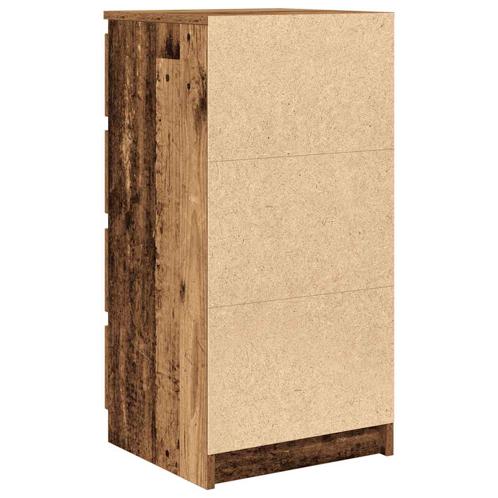 Dressoir met lades 37,5x35x99 cm bewerkt hout oud hout