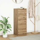 Dressoir 37,5x35x99 cm spaanplaat artisanaal eiken