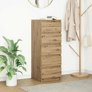 Dressoir 37,5x35x99 cm spaanplaat artisanaal eiken