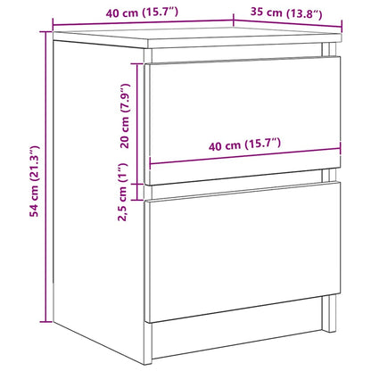 Tv-meubel 40x35x54 cm spaanplaat wit