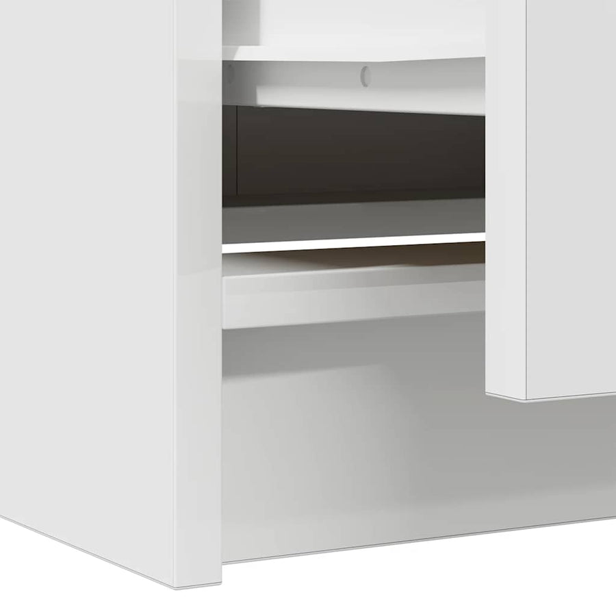 Tv-meubel 40x35x54 cm spaanplaat wit