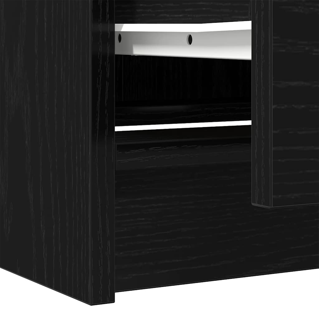 Tv-meubel 40x35x54 cm spaanplaat zwart