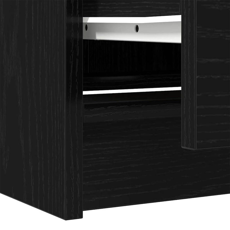 Tv-meubel 40x35x54 cm spaanplaat zwart