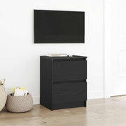 Tv-meubel 40x35x54 cm spaanplaat zwart