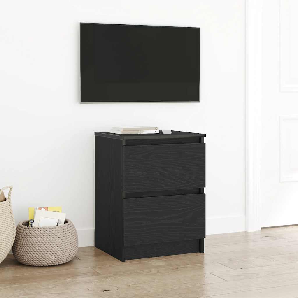 Tv-meubel 40x35x54 cm spaanplaat zwart