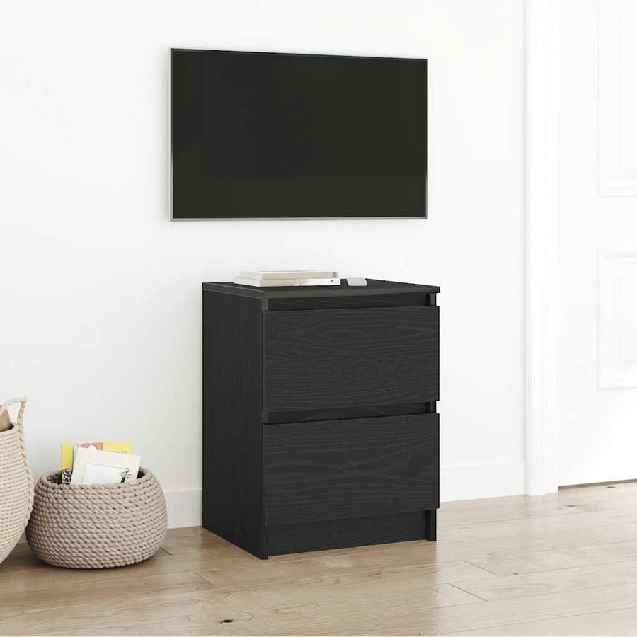 Tv-meubel 40x35x54 cm spaanplaat zwart