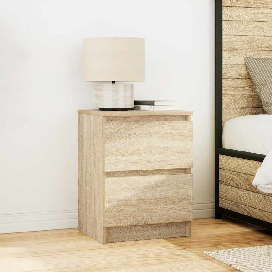 Tv-meubel 40x35x54 cm spaanplaat sonoma eikenkleurig