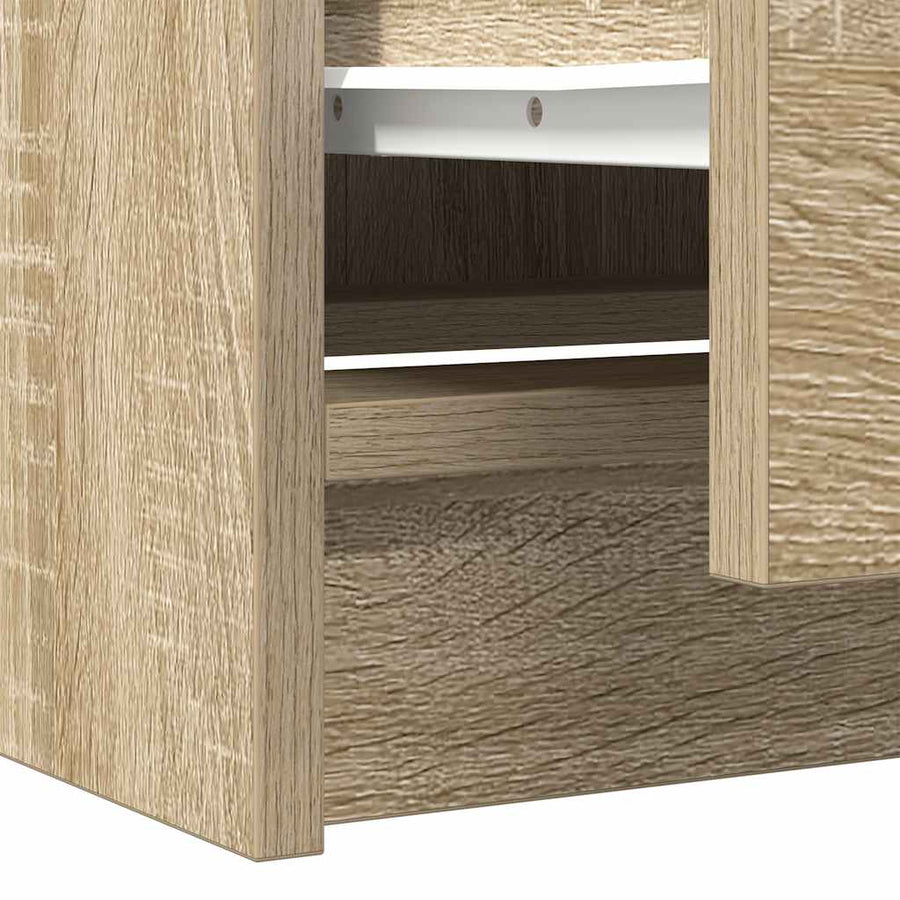 Tv-meubel 40x35x54 cm spaanplaat sonoma eikenkleurig
