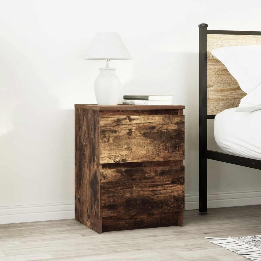Tv-meubel 40x35x54 cm spaanplaat gerookt eikenkleurig
