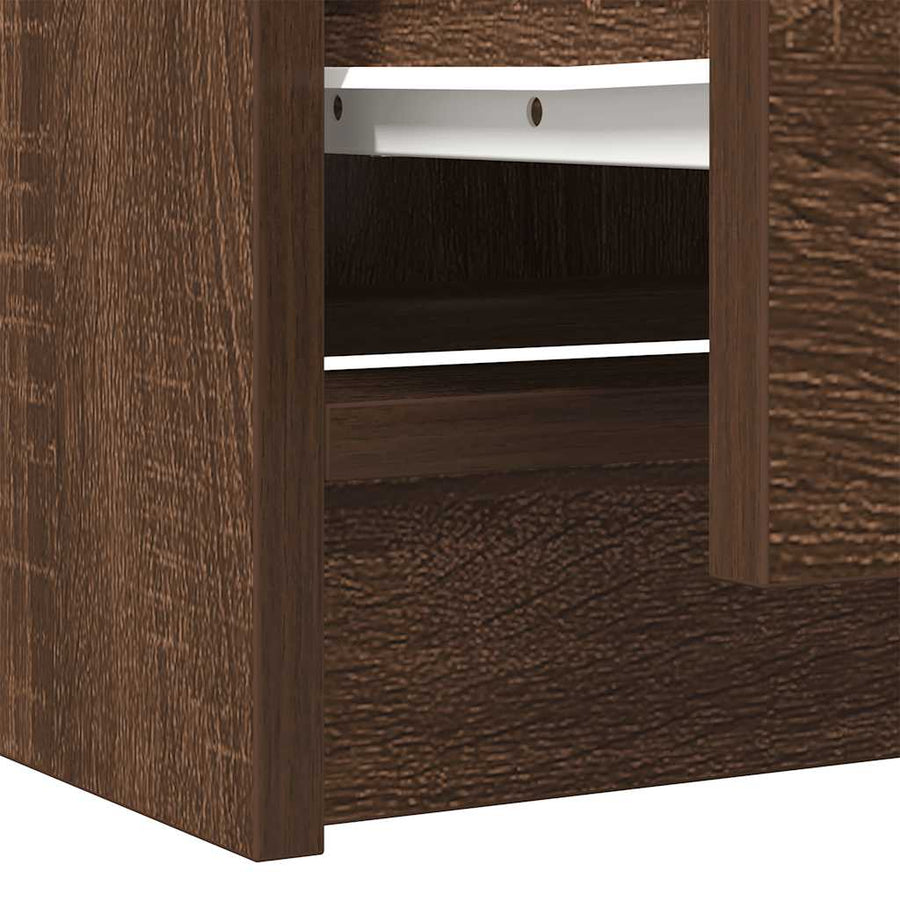 Tv-meubel 40x35x54 cm spaanplaat bruin eikenkleurig