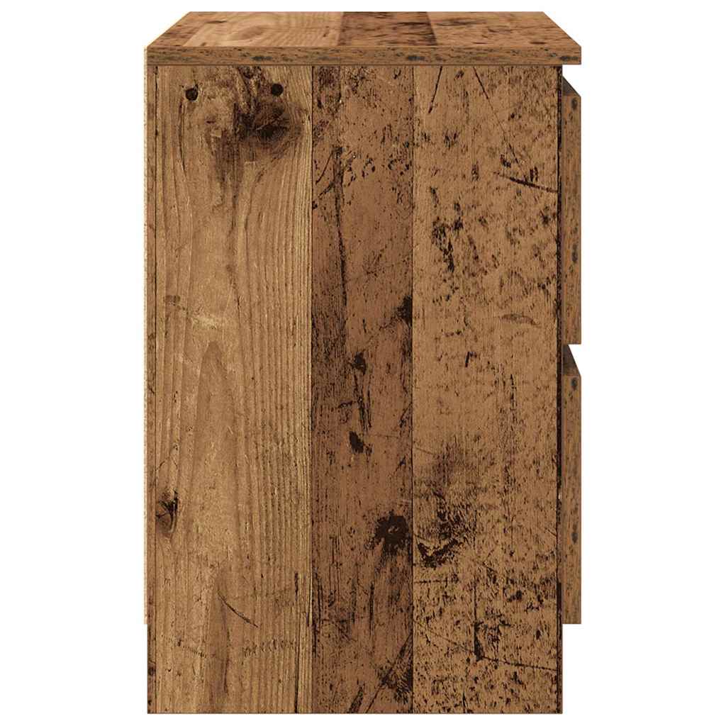 Tv-meubel 40x35x54 cm spaanplaat oud hout