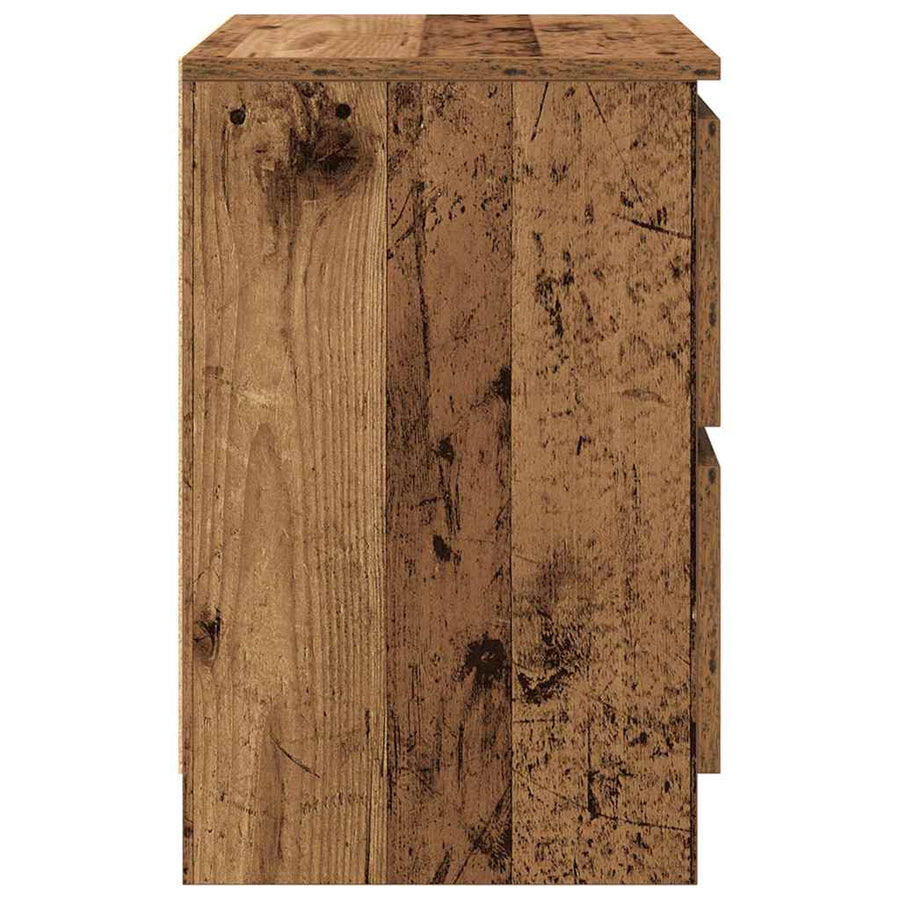 Tv-meubel 40x35x54 cm spaanplaat oud hout