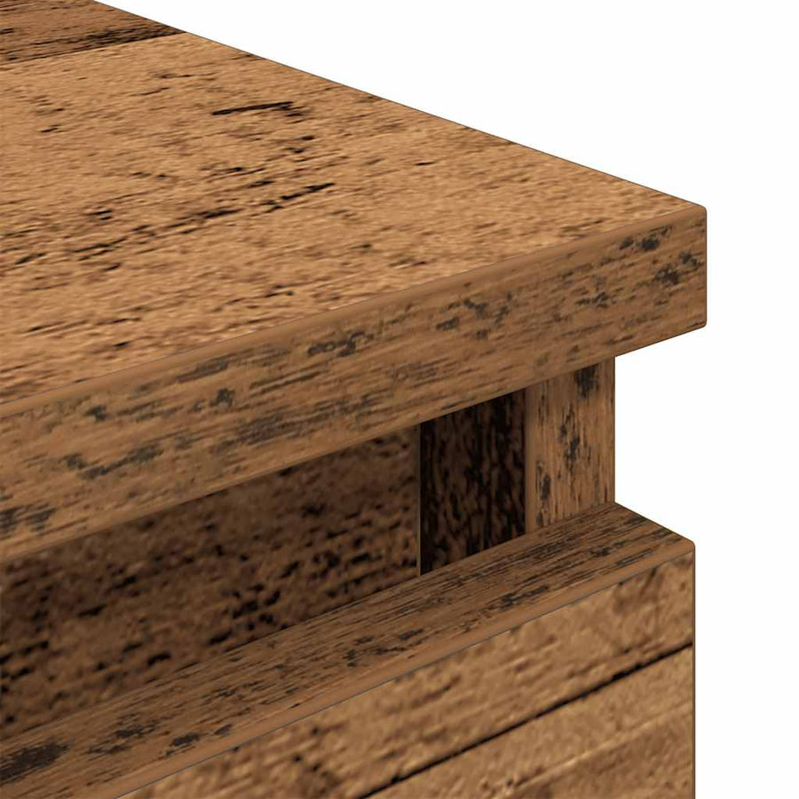 Tv-meubel 40x35x54 cm spaanplaat oud hout
