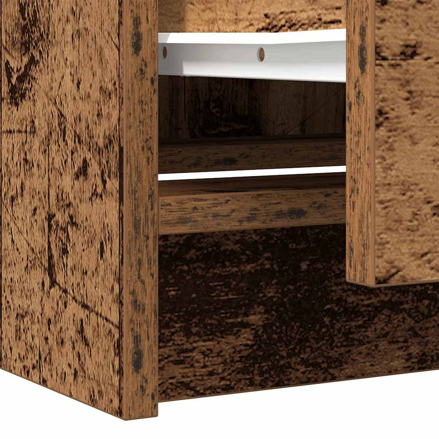 Tv-meubel 40x35x54 cm spaanplaat oud hout