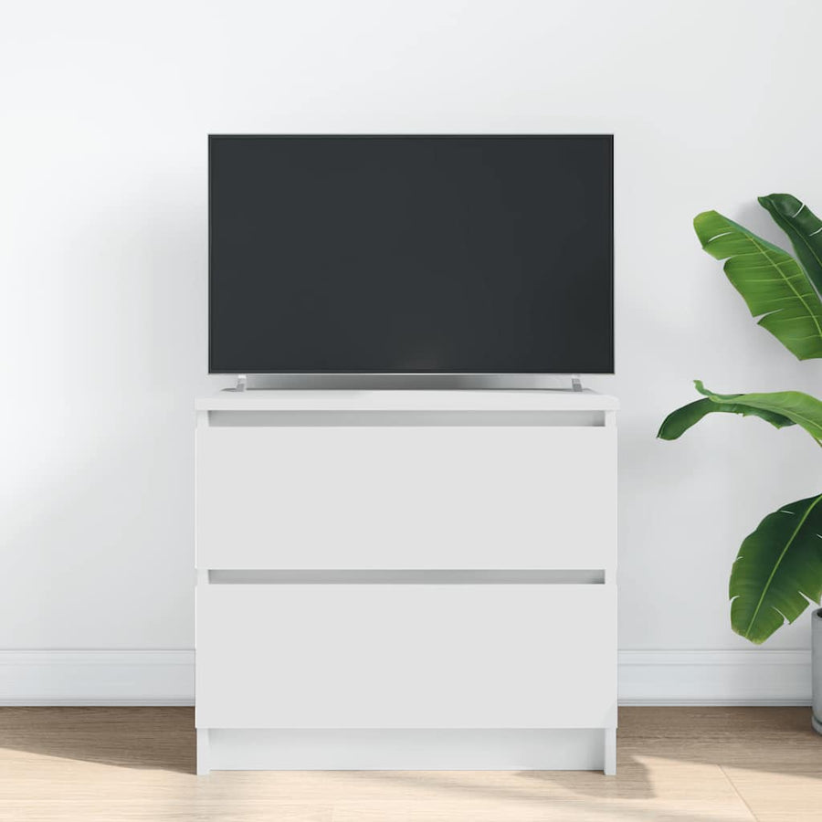 Tv-meubel 60x35x54 cm bewerkt hout wit