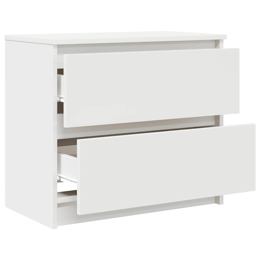 Tv-meubel 60x35x54 cm bewerkt hout wit