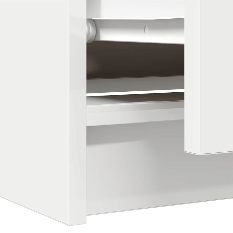 Tv-meubel 60x35x54 cm bewerkt hout wit
