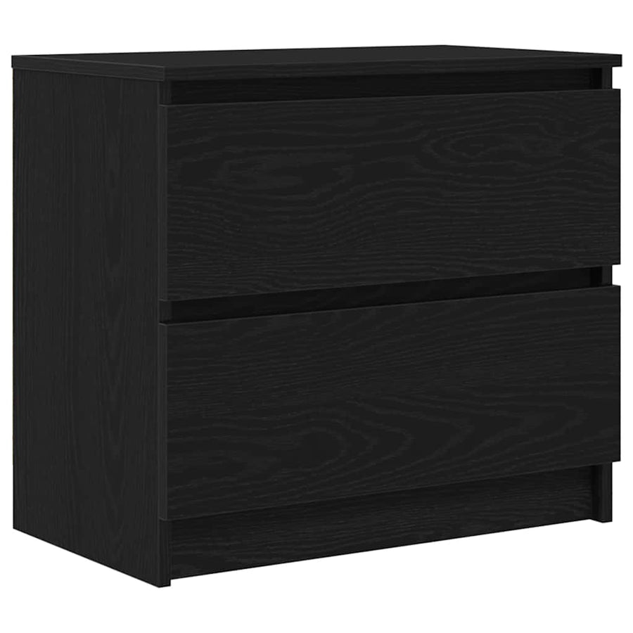 Tv-meubel 60x35x54 cm bewerkt hout zwart
