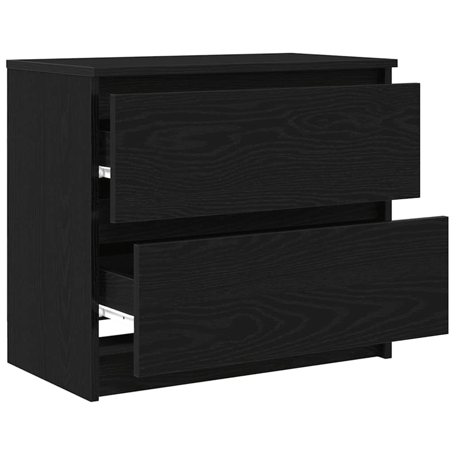 Tv-meubel 60x35x54 cm bewerkt hout zwart