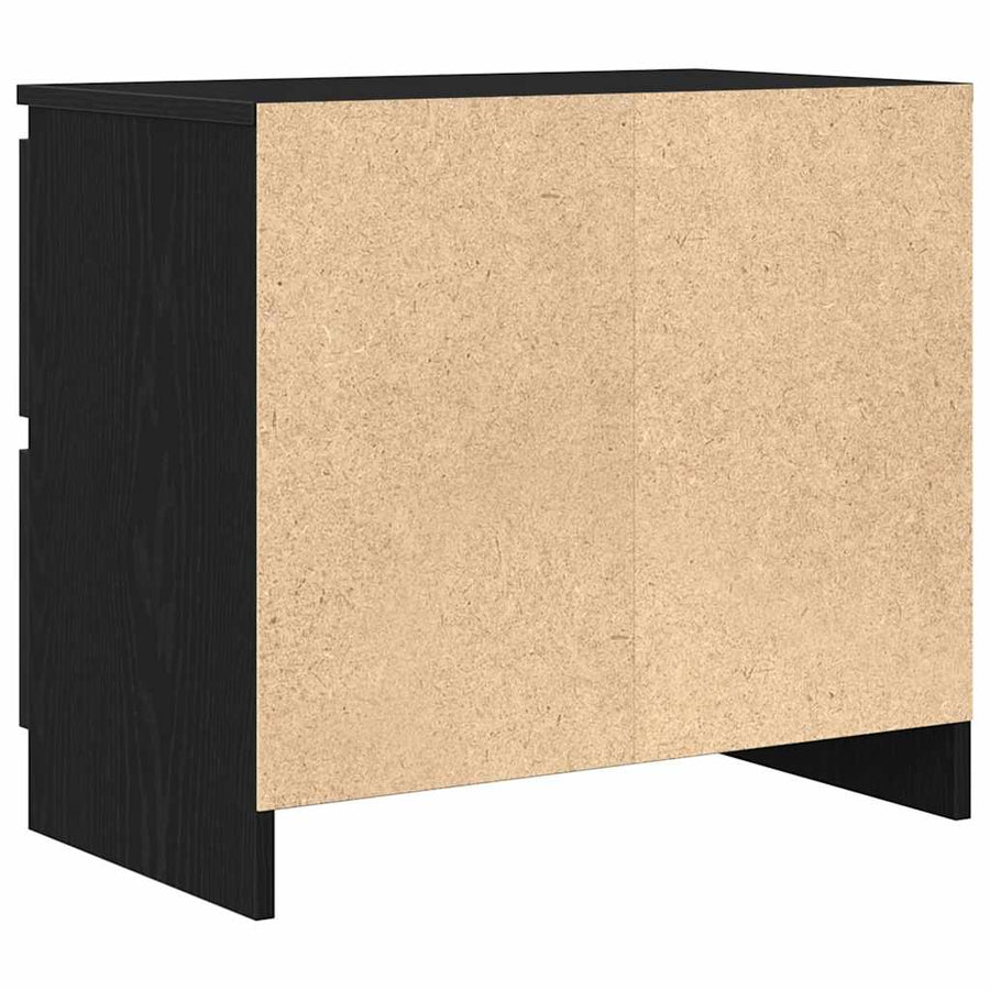 Tv-meubel 60x35x54 cm bewerkt hout zwart