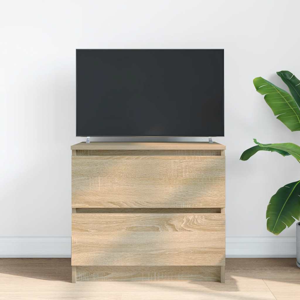 Tv-meubel 60x35x54 cm bewerkt hout sonoma eikenkleurig