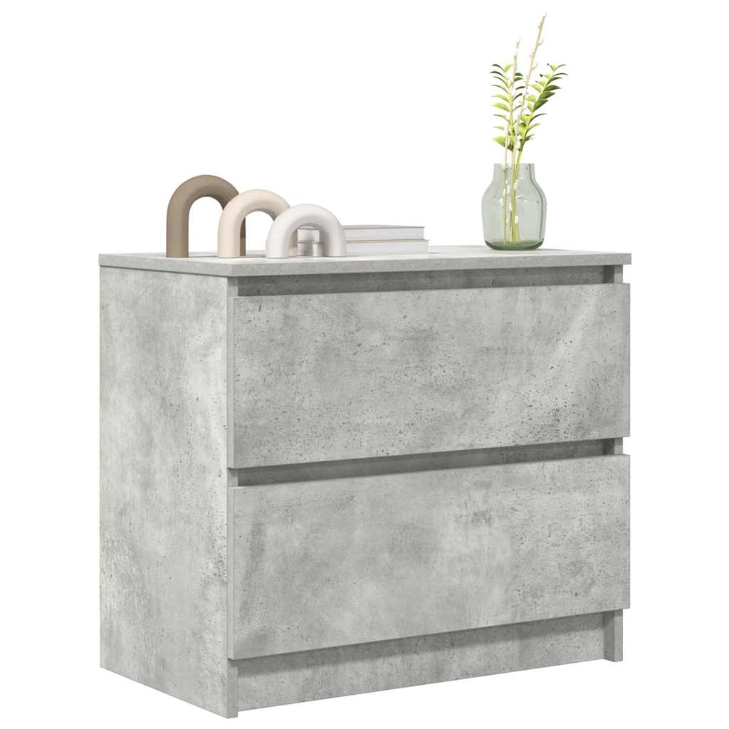 Tv-meubel 60x35x54 cm bewerkt hout betongrijs