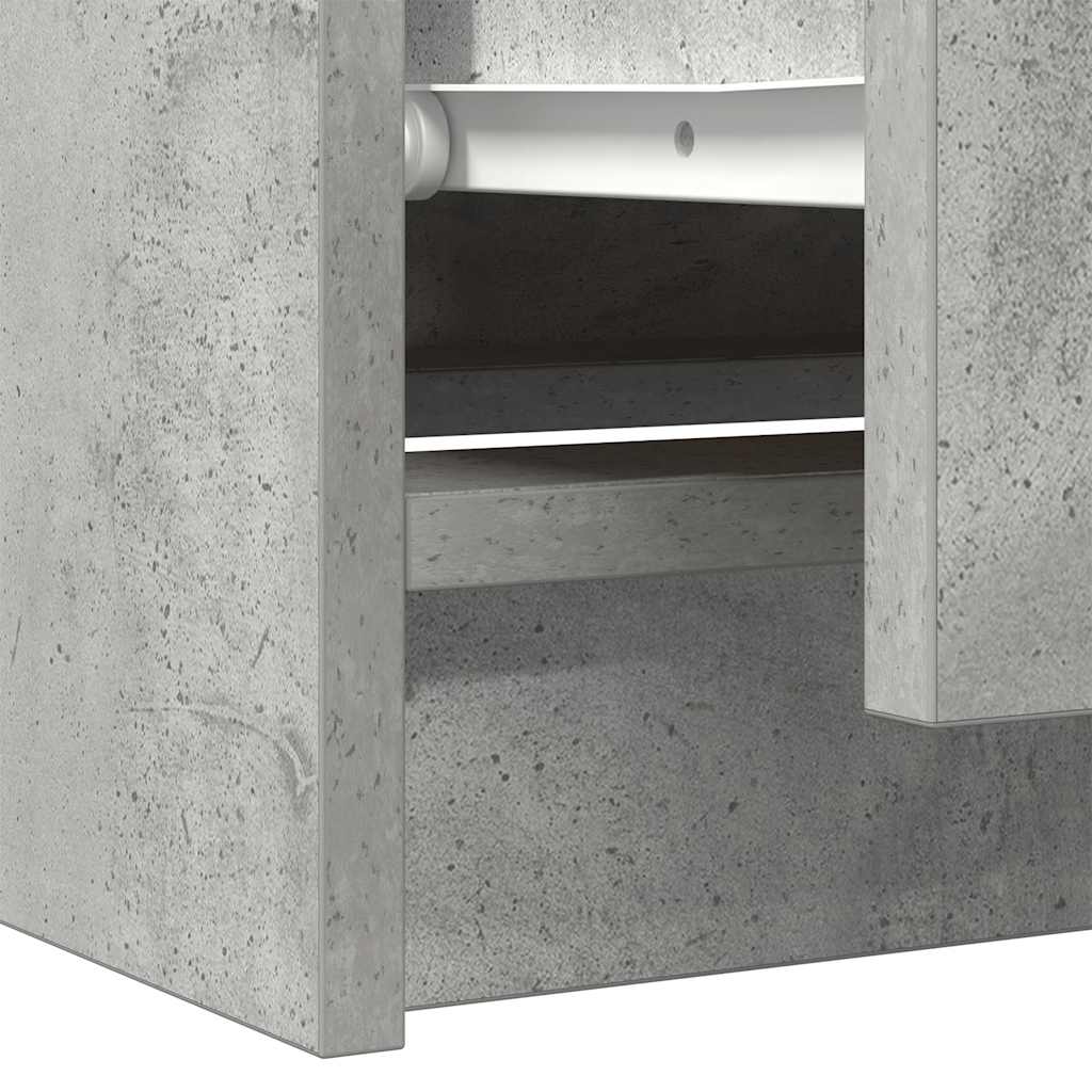 Tv-meubel 60x35x54 cm bewerkt hout betongrijs