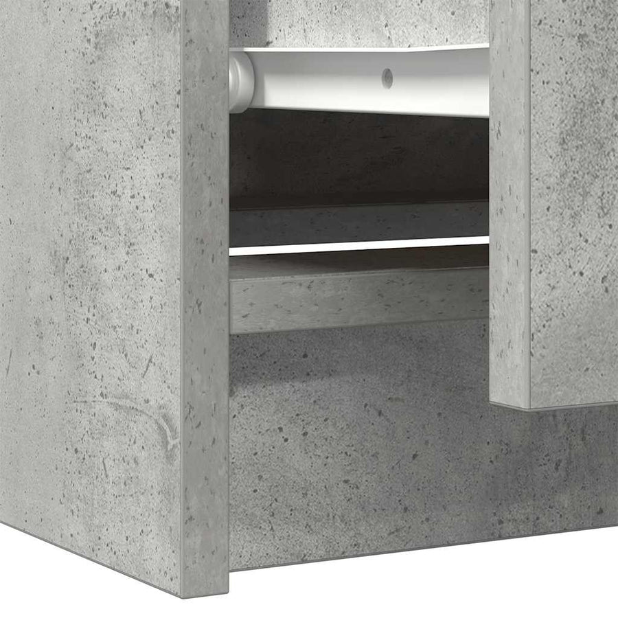 Tv-meubel 60x35x54 cm bewerkt hout betongrijs