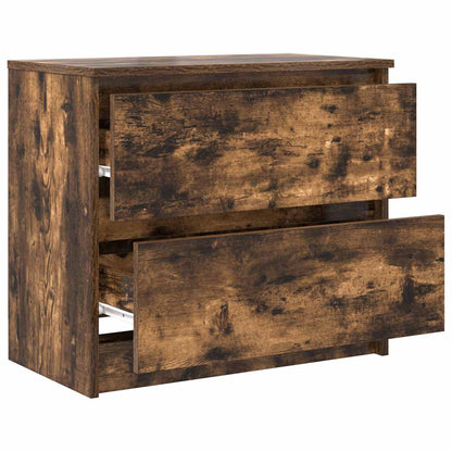 Tv-meubel 60x35x54 cm bewerkt hout gerookt eikenkleurig