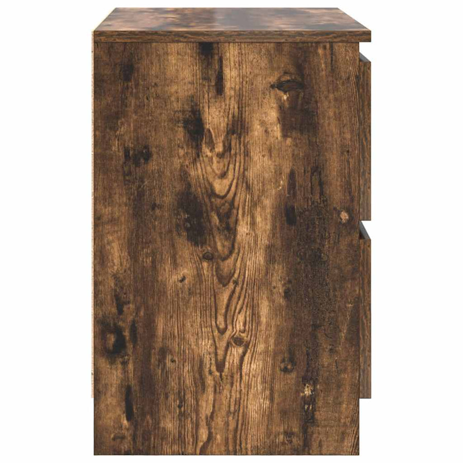 Tv-meubel 60x35x54 cm bewerkt hout gerookt eikenkleurig
