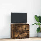 Tv-meubel 60x35x54 cm bewerkt hout gerookt eiken
