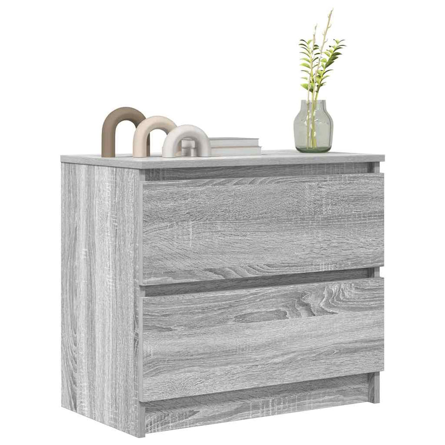Tv-meubel 60x35x54 cm bewerkt hout grijs sonoma eikenkleurig