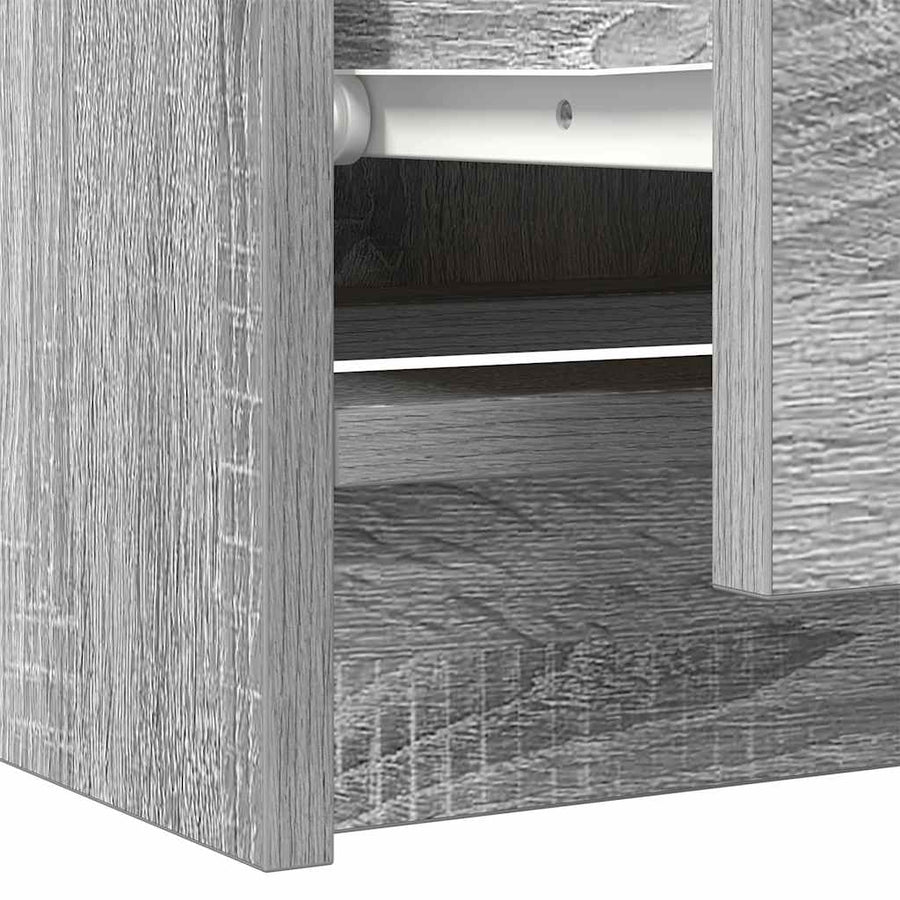 Tv-meubel 60x35x54 cm bewerkt hout grijs sonoma eikenkleurig