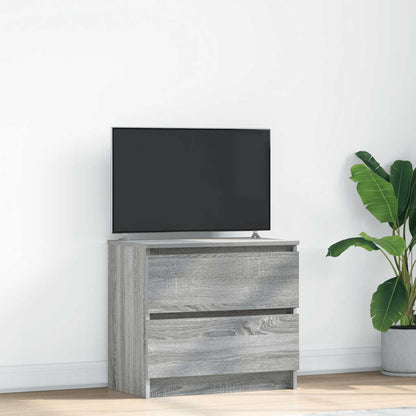 Tv-meubel 60x35x54 cm bewerkt hout grijs sonoma eikenkleurig