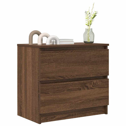 Tv-meubel 60x35x54 cm bewerkt hout bruin eikenkleur