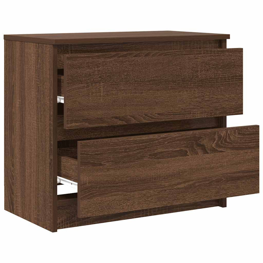 Tv-meubel 60x35x54 cm bewerkt hout bruin eikenkleur
