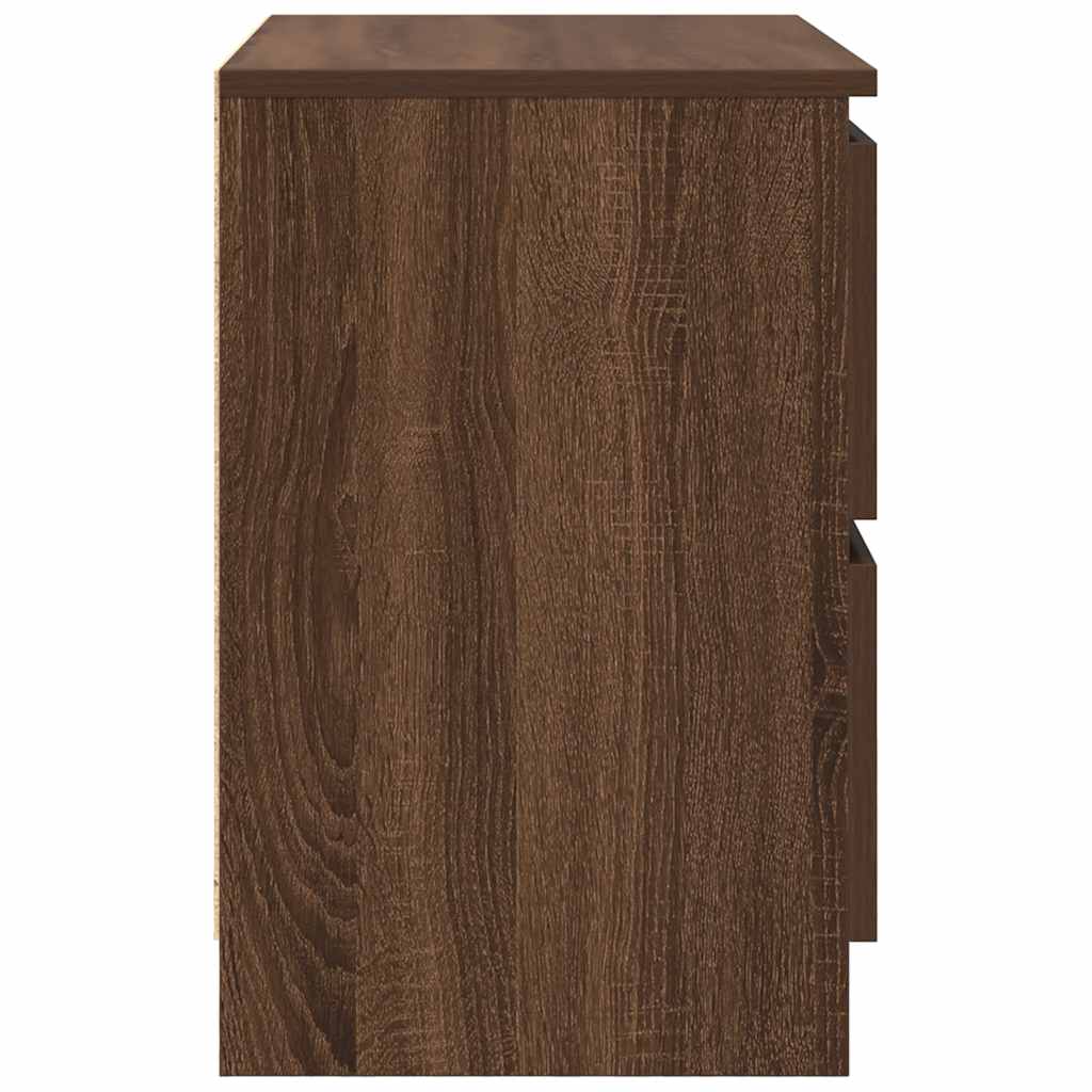 Tv-meubel 60x35x54 cm bewerkt hout bruin eikenkleur