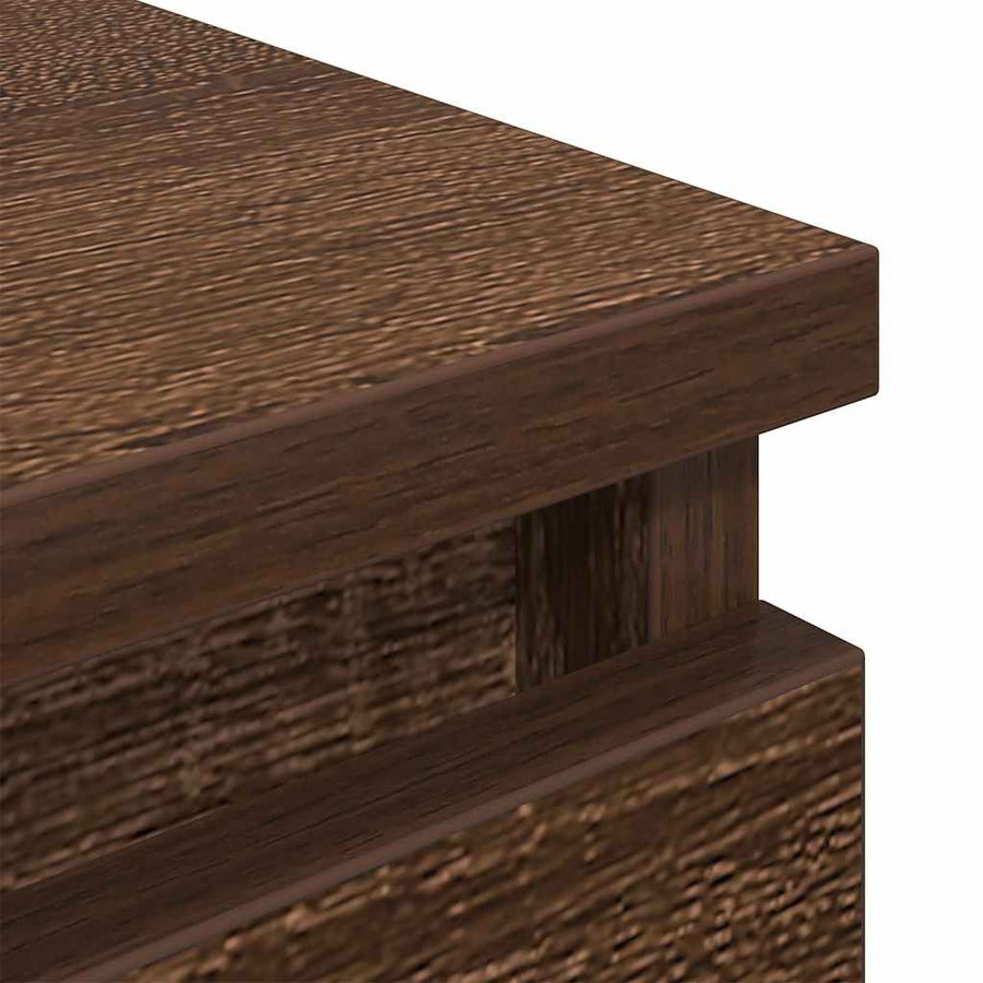 Tv-meubel 60x35x54 cm bewerkt hout bruin eikenkleur