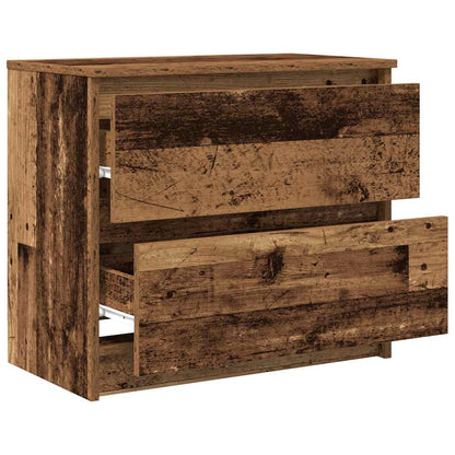 Tv-meubel 60x35x54 cm bewerkt hout oud houtkleurig