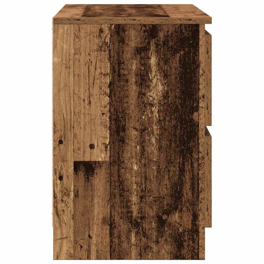 Tv-meubel 60x35x54 cm bewerkt hout oud houtkleurig