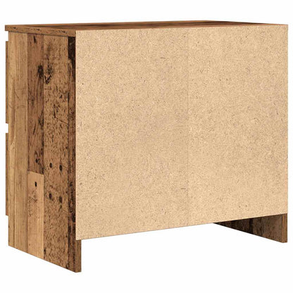 Tv-meubel 60x35x54 cm bewerkt hout oud houtkleurig