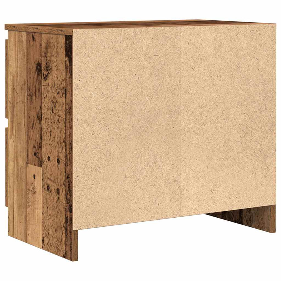 Tv-meubel 60x35x54 cm bewerkt hout oud houtkleurig