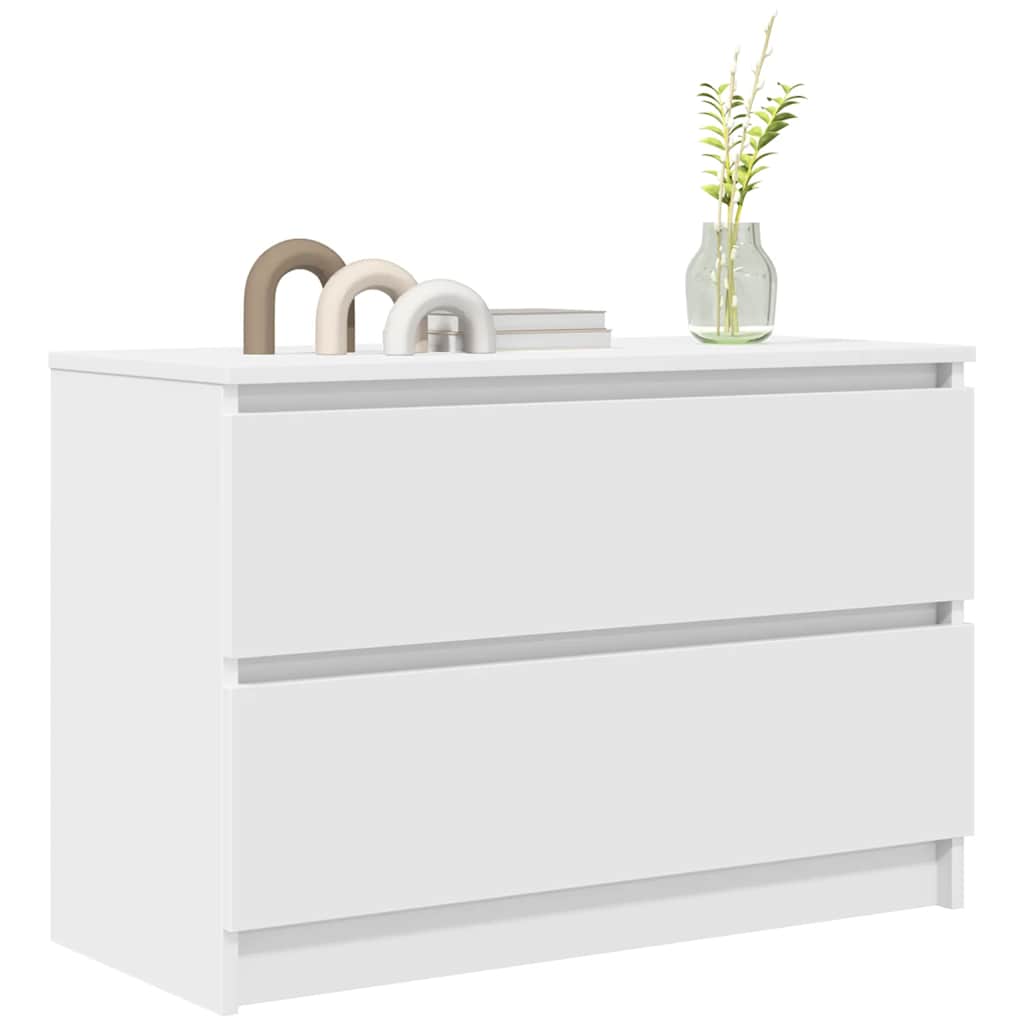 Tv-meubel 80x35x54 cm spaanplaat wit