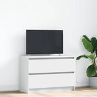 Tv-meubel 80x35x54 cm spaanplaat wit