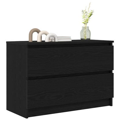 Tv-meubel 80x35x54 cm spaanplaat zwart