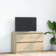 Tv-meubel 80x35x54 cm spaanplaat sonoma eiken