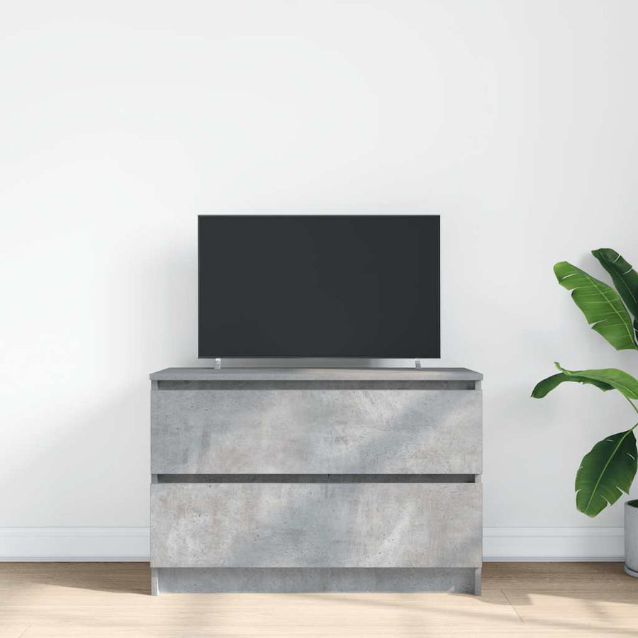 Tv-meubel 80x35x54 cm spaanplaat betongrijs